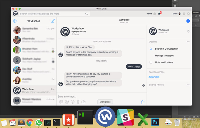 Workplace chat app download mac